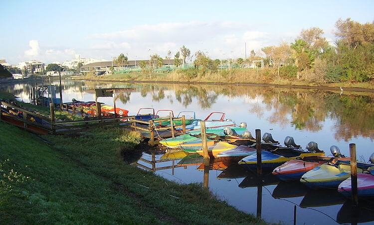 Boats to rent on the Yarkon River