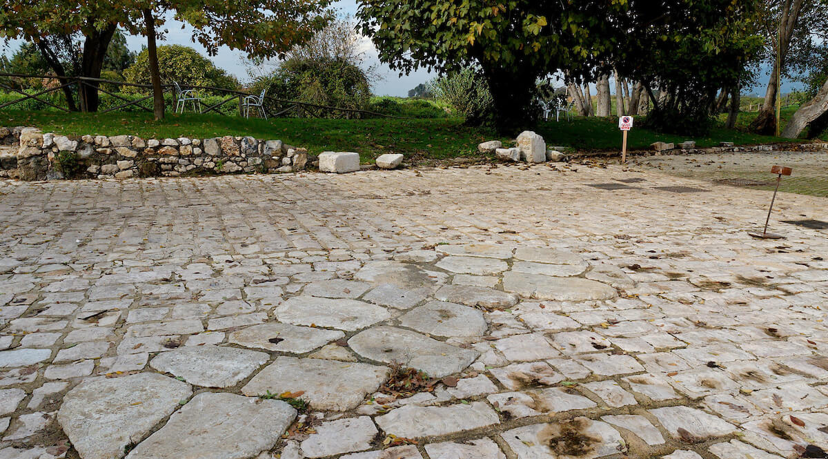 Appian Way paving stones at Forum of Appius