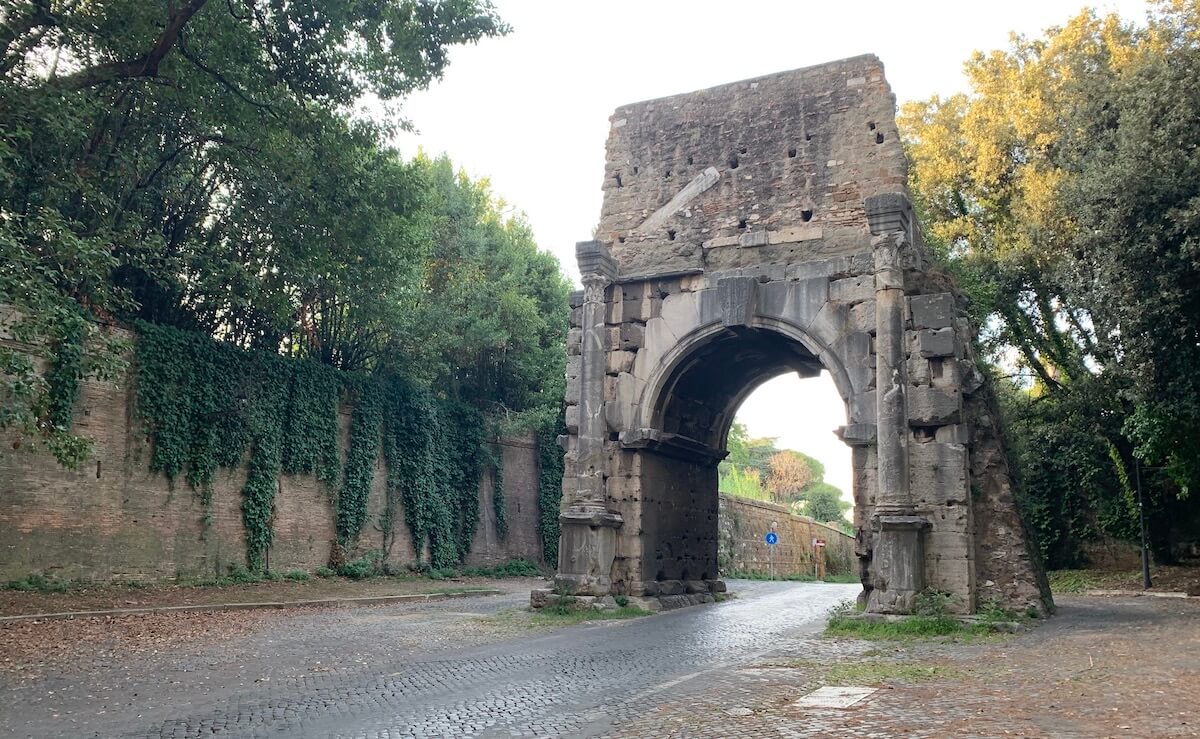 Arch of Drusus and Porta Capena - the Appian Way