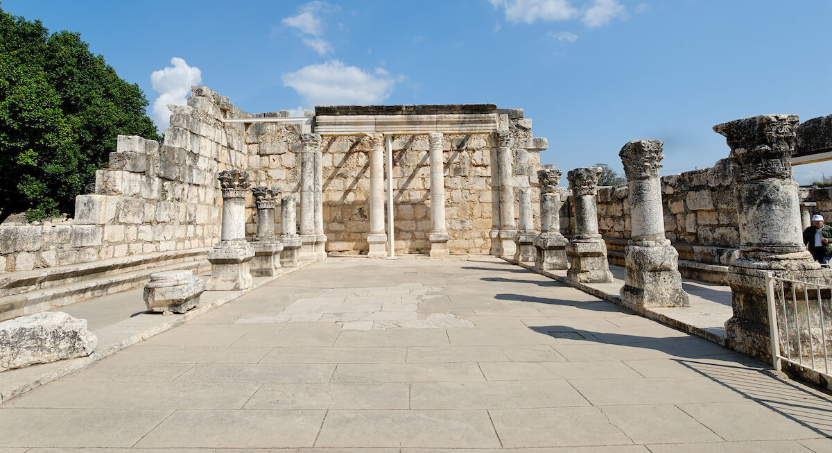 Capernaum synagogue, where Jesus taught