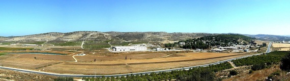 Elah Valley from Socoh panorama