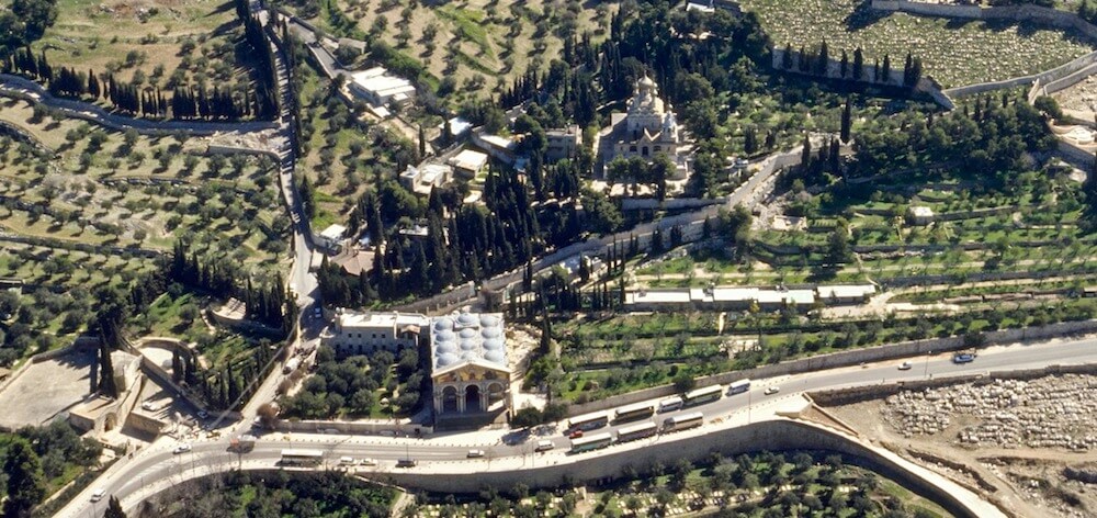 Garden of Gethsemane aerial