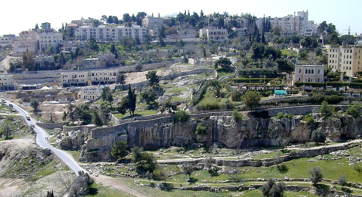 Hinnom Valley from Mount Zion