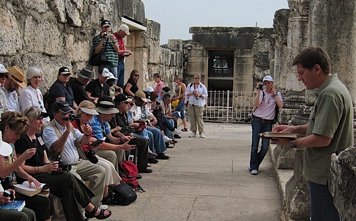 Reading the Word of God in the Capernaum Synagogue
