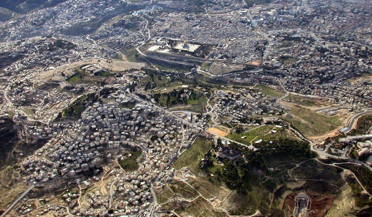 Jerusalem aerial from east