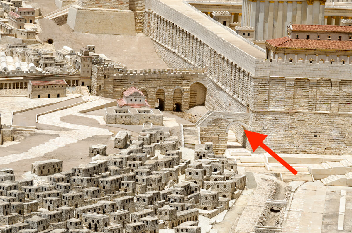 Jerusalem model, Robinson's Arch