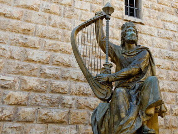 King David Statue on Mount Zion