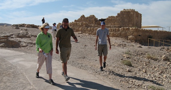 Our pilgrims at Masada
