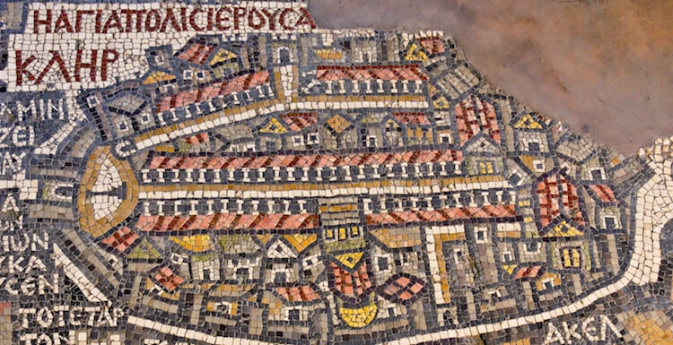 Medeba map of Jerusalem