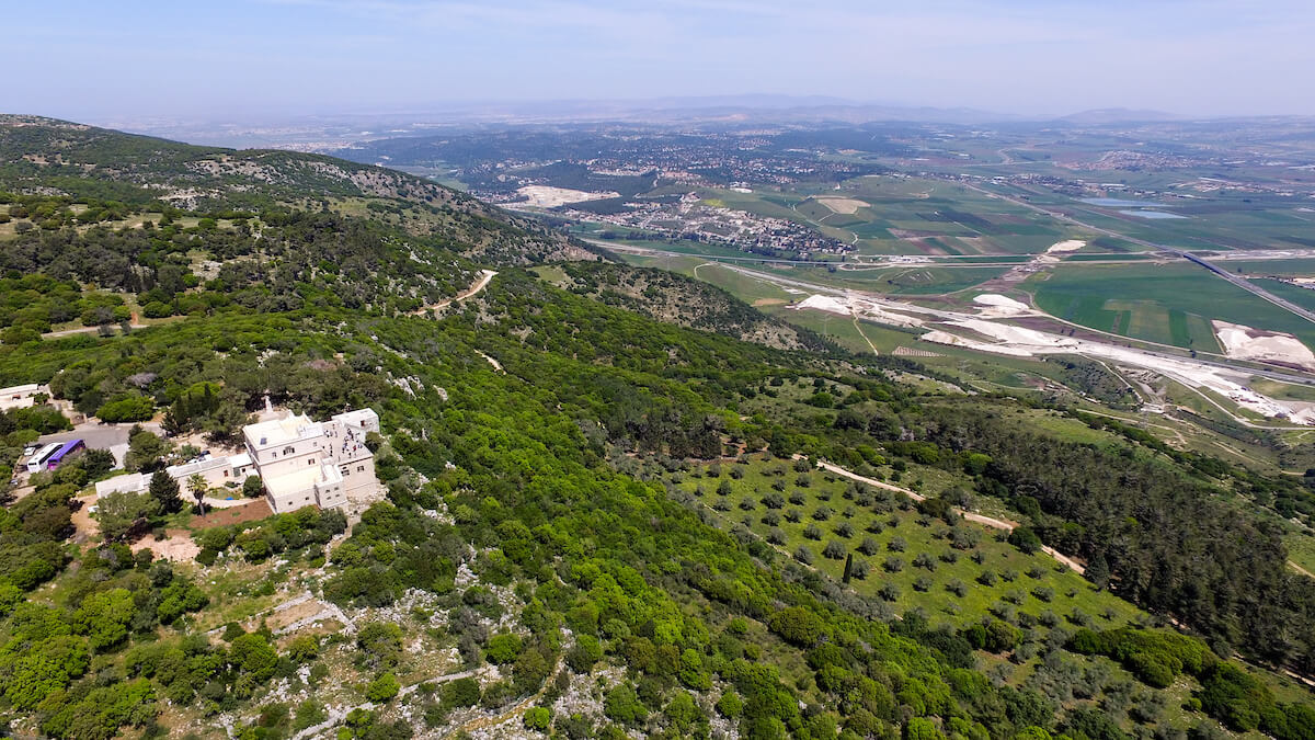 Mount Carmel where Elijah prayed