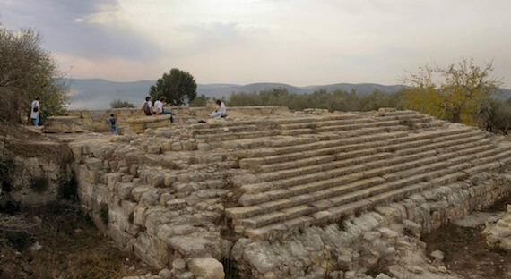 Samaria Herodian temple steps