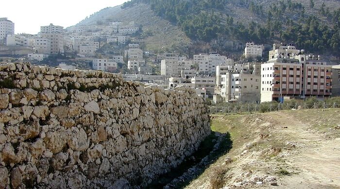 Middle Bronze wall at Shechem dates shortly after Joshua.