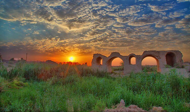Sunrise over Shushtar, ancient Susa