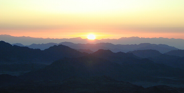 Sunrise from Jebel Musa