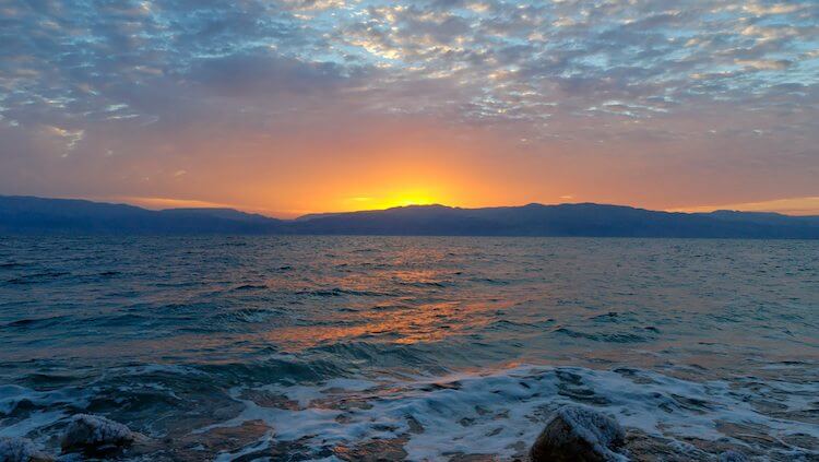 Sunrise over Dead Sea