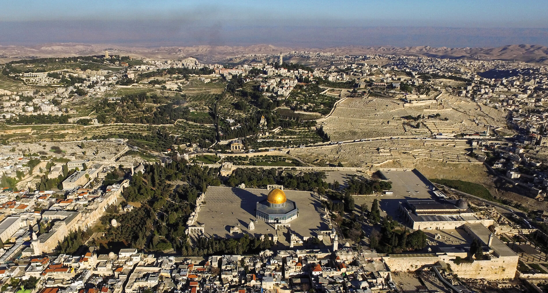 Jerusalem's Temple Mount and Mount of Olives