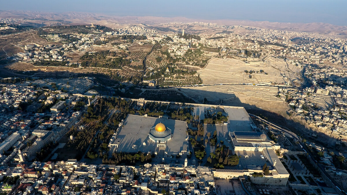 Temple Mount and Mount of Olives